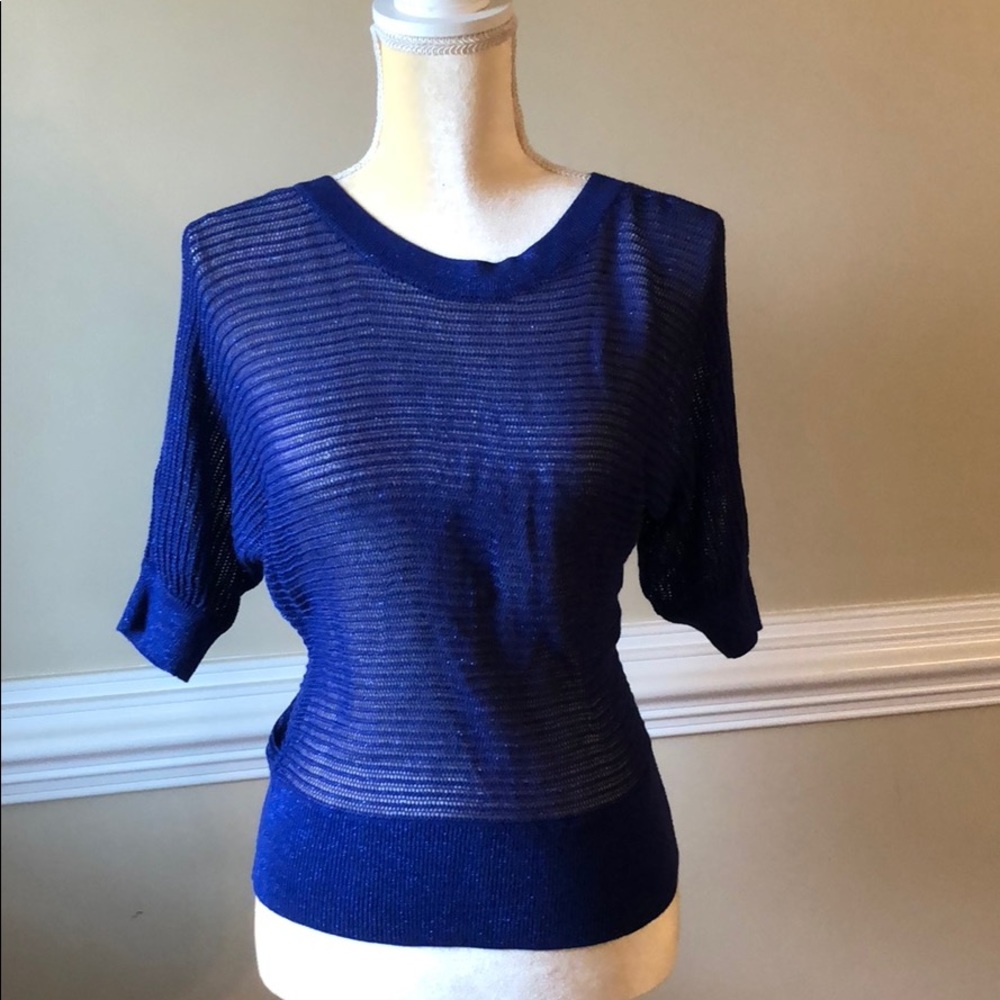Sparkly Blue Sweater Size Medium
